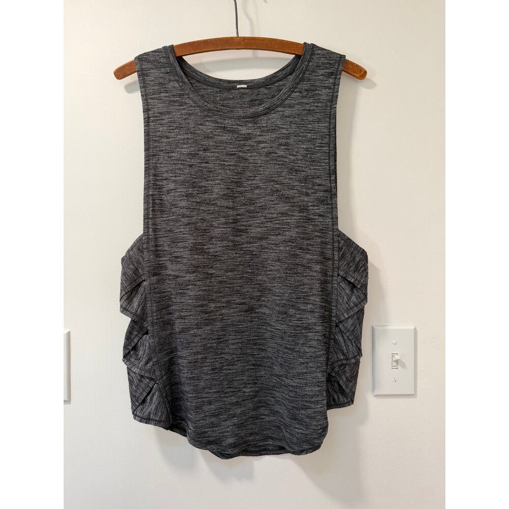 Lululemon Var-City Lattice Open Side Tank Grey Multi Sleeveless Top in Medium